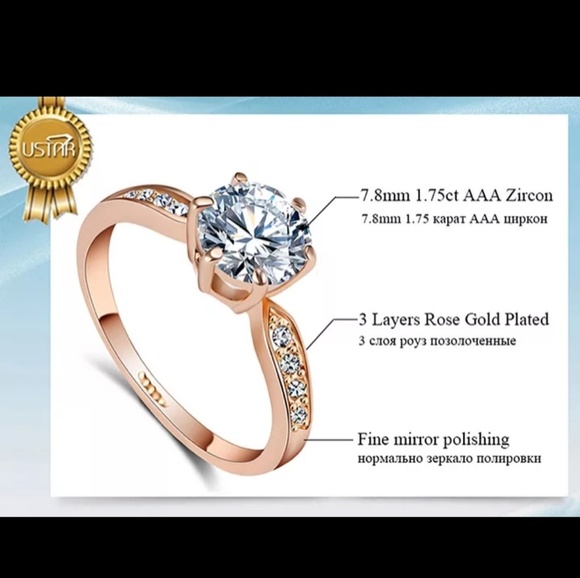 Rose gold ring - Picture 3 of 5